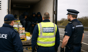Kuorma-autoissa piileskelevät maahanmuuttajat ”vaarantavat Britannian elintarvikkeiden turvallisuuden”