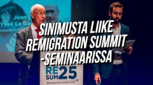 Sinimusta Liike Remigration Summit -seminaarissa